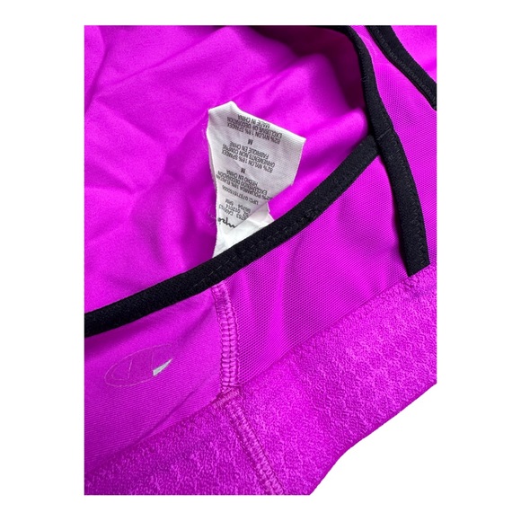 Champion Women's Marathon Sports Running Bra Purple M High Impact - Picture 3 of 3